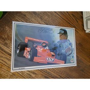 Vintage Laminated A.J. Foyt USAC Champ 11x17 Racing Placemat Sportstar Pictorial